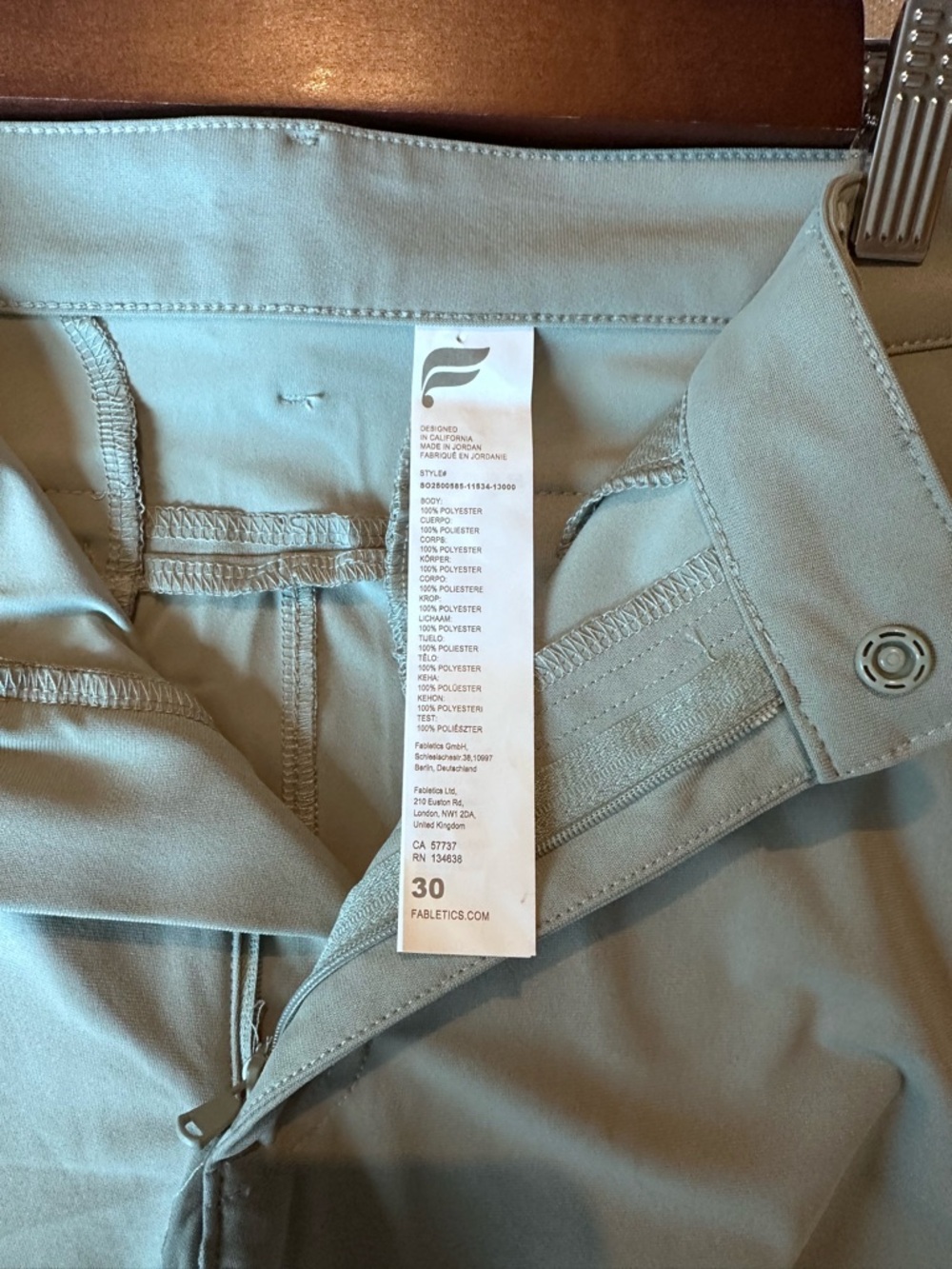 Fabletics Men’s Athletic Golf Shorts Sage Gray – XS/S (30 Waist) The Don Shorts - Picture 5 of 11